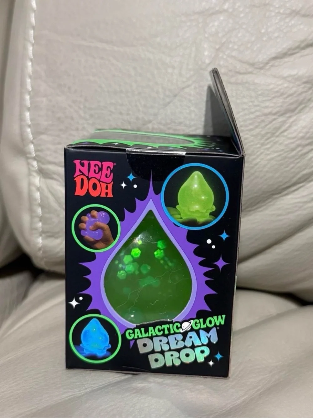 Needoh Galactic Glow Dream Drop Green Cosmic Bloom Authentic Glow in The Dark